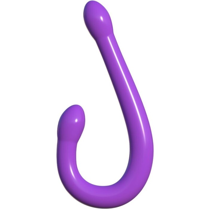 CLASSIX - GODE DOUBLE FLEXIBLE 43,7 CM VIOLET