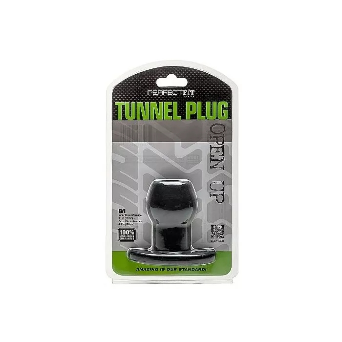 PERFECT FIT BRAND - ASS TUNNEL PLUG SILICONE NOIR M 14803