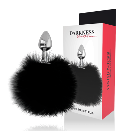 DARKNESS - BOUCHON EXTRA ANAL AVEC QUEUE NOIR 7 CM 1129