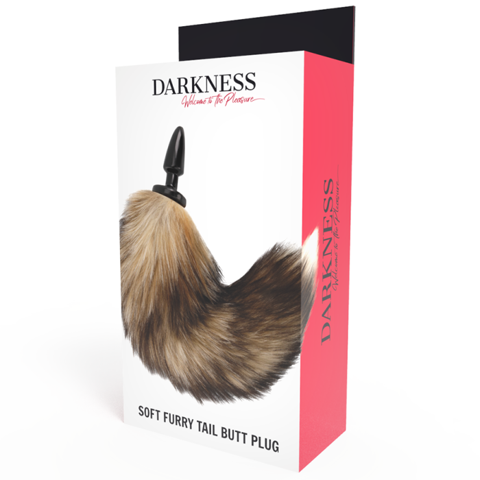 DARKNESS - QUEUE NATURELLE AVEC PLUG ANAL EN SILICONE 10 CM 14845