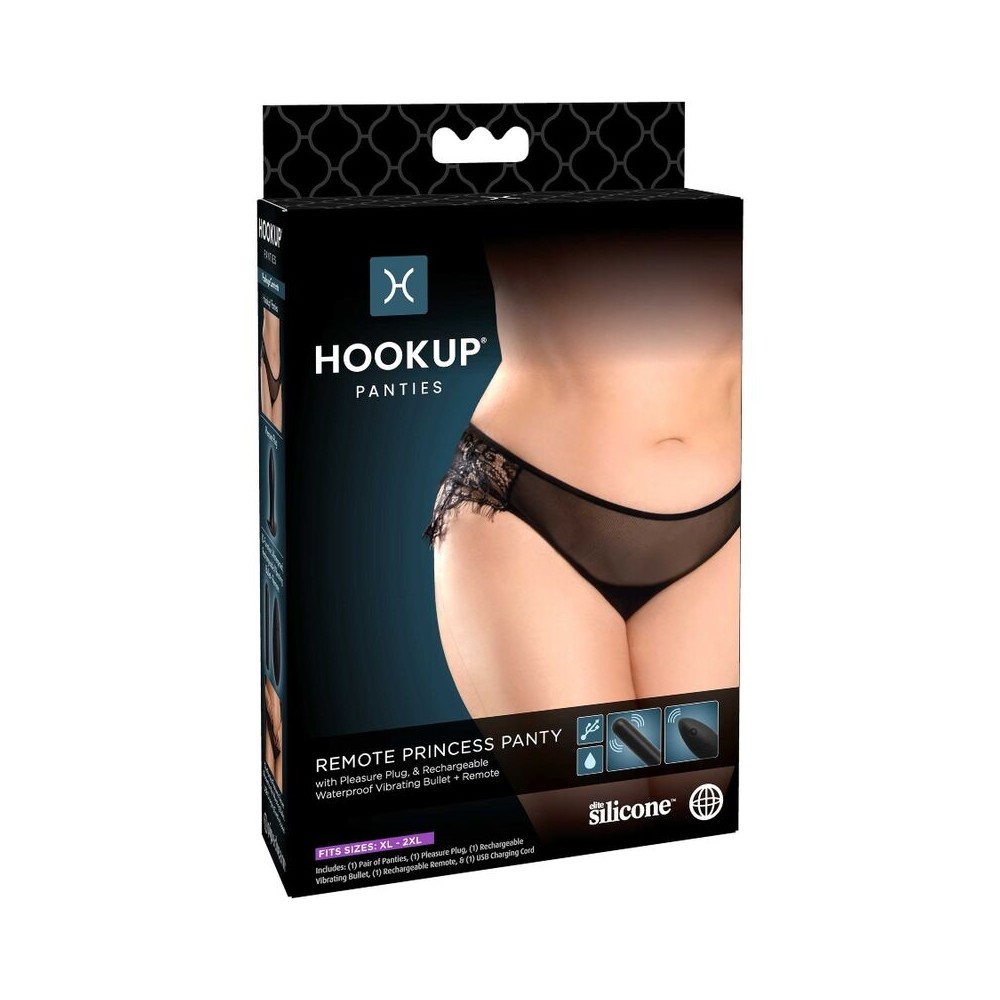 HOOK UP PANTIES - REMOTE PRINCESS PANTY SIZE XL/XXL 11942