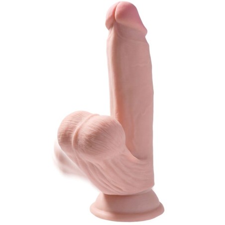 KING COCK - BALLES GODE 3D PLUS 15.2 CM PEAU CLAIRE 11953