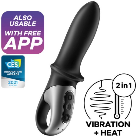 SATISFYER - APPLICATION DE VIBRATEUR ANAL HOT PASSION NOIR 11996