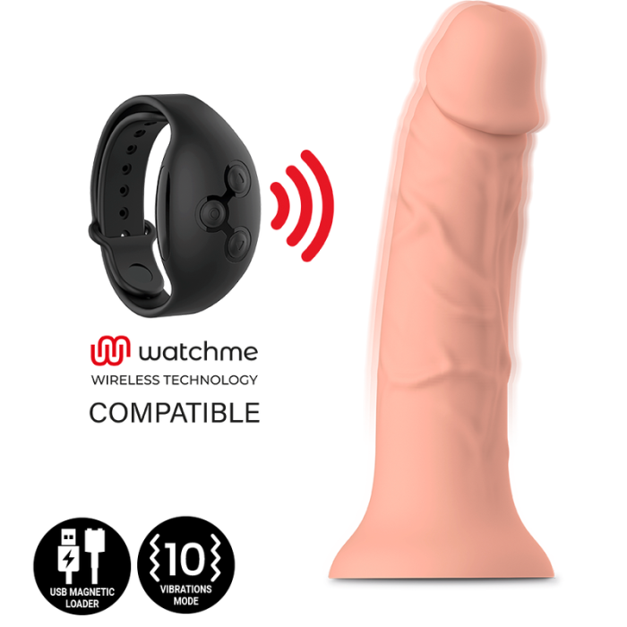 MYTHOLOGY - ASHER ORIGINAL DILDO M - VIBRATEUR COMPATIBLE AVEC LA TECHNOLOGIE SANS FIL WATCHME 12031