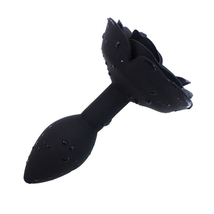 OHMAMA FETISH - PLUG ANAL EN SILICONE ROSE NOIR 14968