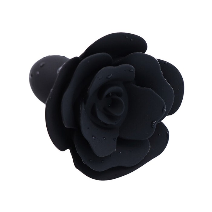 OHMAMA FETISH - PLUG ANAL EN SILICONE ROSE NOIR 14968