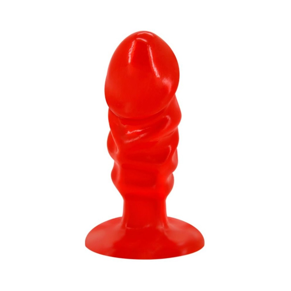 BAILE - PLUG ANAL UNISEXE AVEC VENTOUSE ROUGE 14831