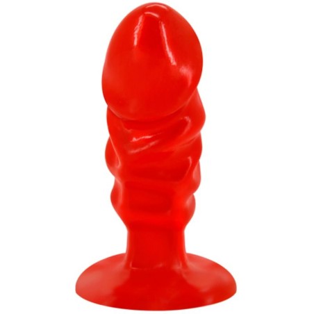 BAILE - PLUG ANAL UNISEXE AVEC VENTOUSE ROUGE 14831