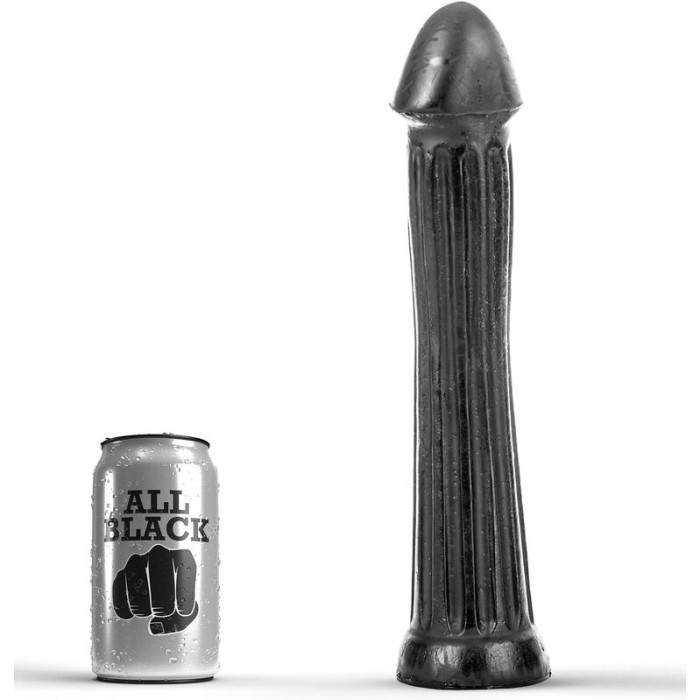 ALL BLACK - GODE PLUG 31 CM 14856