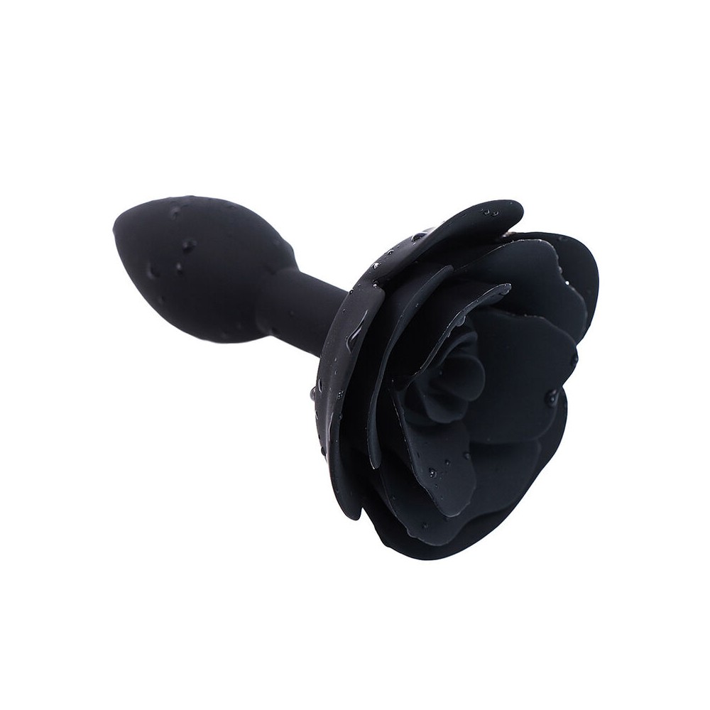 OHMAMA FETISH - PLUG ANAL EN SILICONE ROSE NOIR 14968