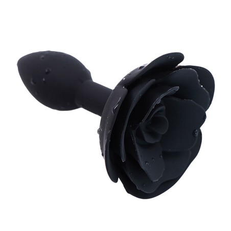 OHMAMA FETISH - PLUG ANAL EN SILICONE ROSE NOIR 14968