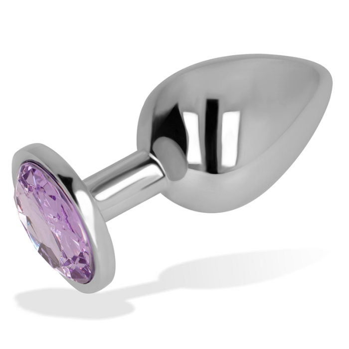 OHMAMA - PLUG ANAL AVEC CRISTAL VIOLET 8 CM 15000