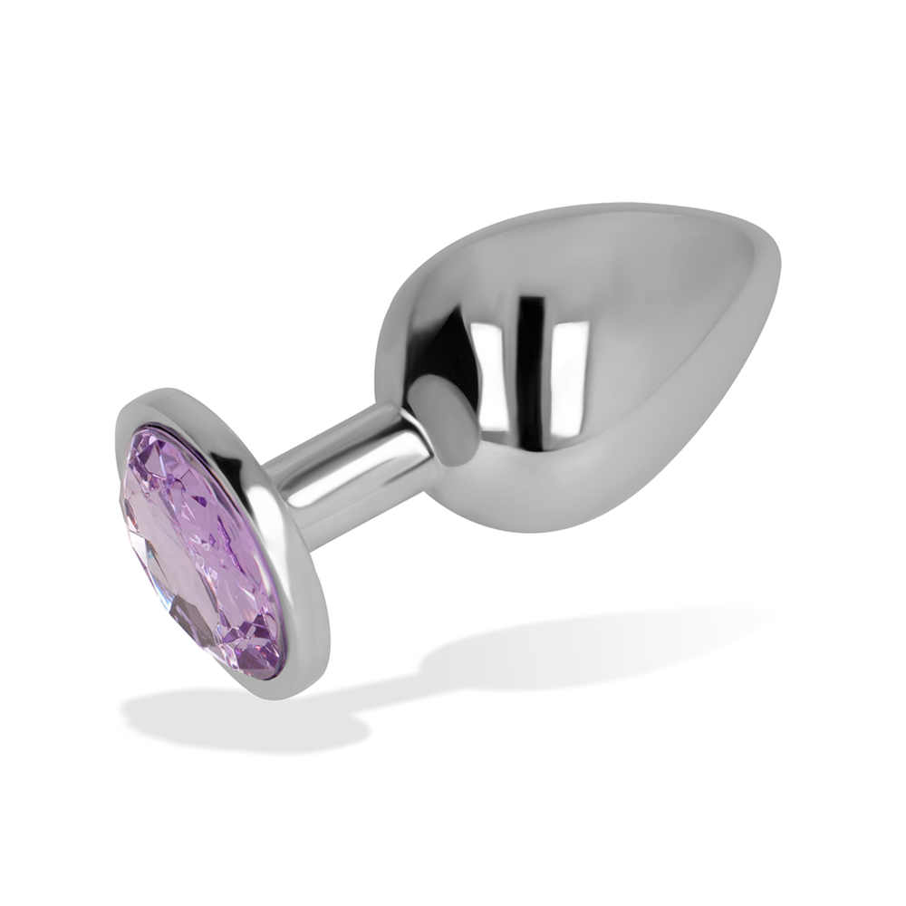 OHMAMA - PLUG ANAL AVEC CRISTAL VIOLET 8 CM 15000