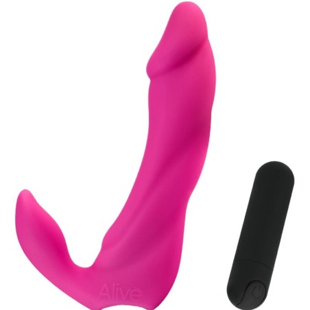 ALIVE - GODE VIBRATEUR BIFUN PRO ROSE 14,9 CM 1510