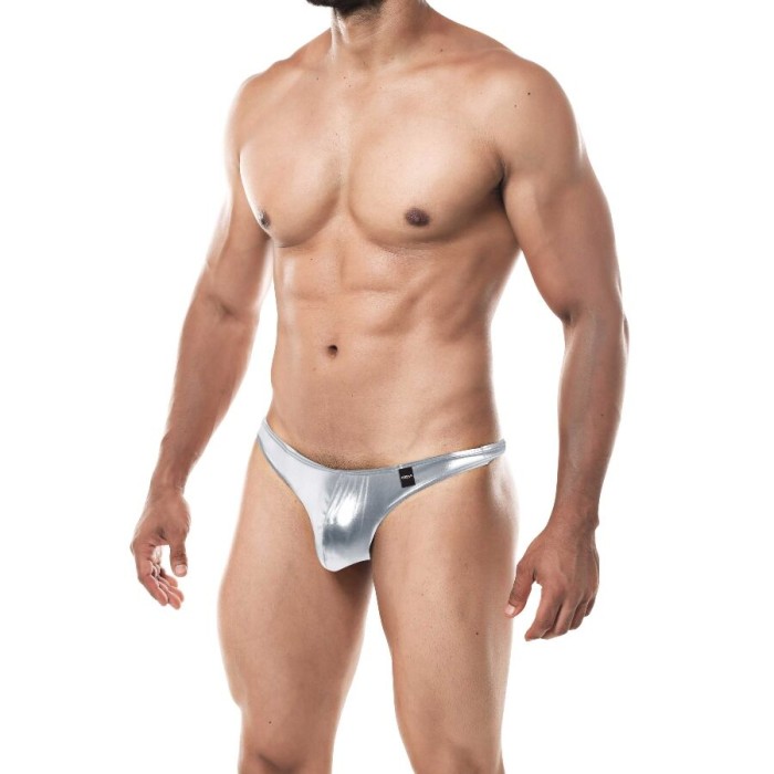 CUT4MEN - THONG PROVOCATIVE ARGENT XL 17057