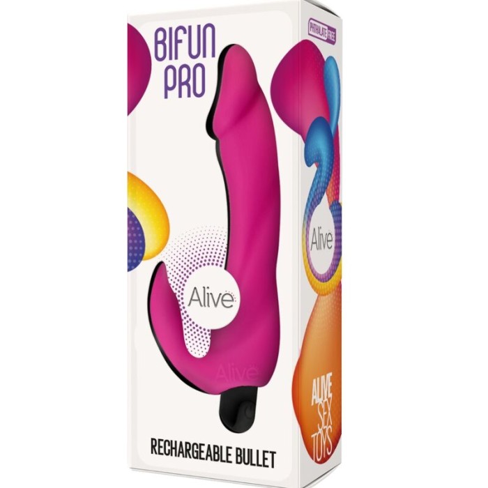 ALIVE - GODE VIBRATEUR BIFUN PRO ROSE 14,9 CM