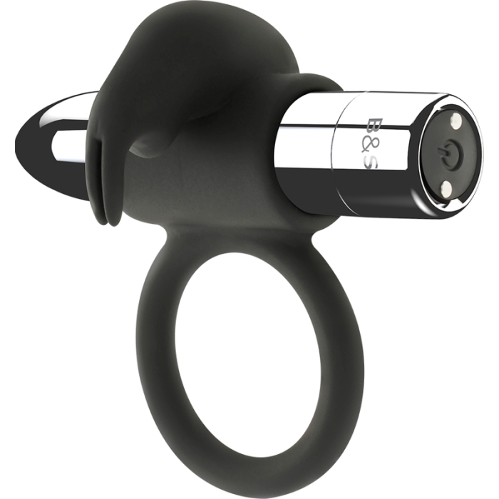 BLACK&SILVER - BAGUE RECHARGEABLE BURTON 10 MODES DE VIBRATION 17777