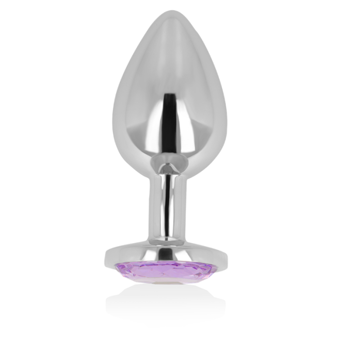 OHMAMA - PLUG ANAL AVEC CRISTAL VIOLET 8 CM 15000