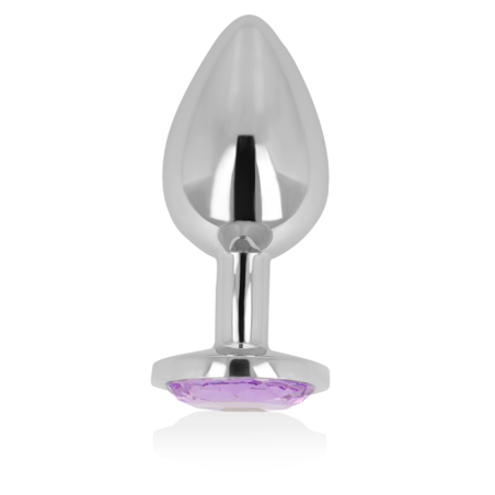 OHMAMA - PLUG ANAL AVEC CRISTAL VIOLET 8 CM 1802