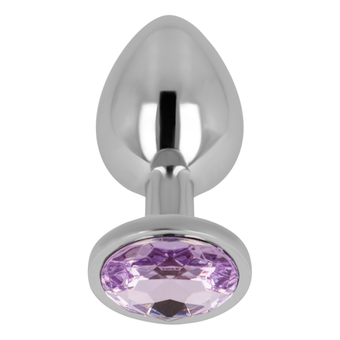 OHMAMA - PLUG ANAL AVEC CRISTAL VIOLET 8 CM 15000