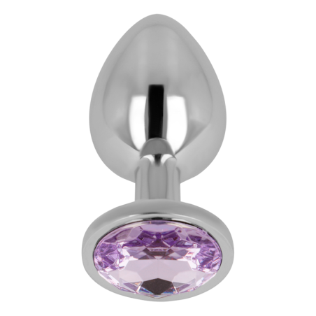 OHMAMA - PLUG ANAL AVEC CRISTAL VIOLET 8 CM 1803