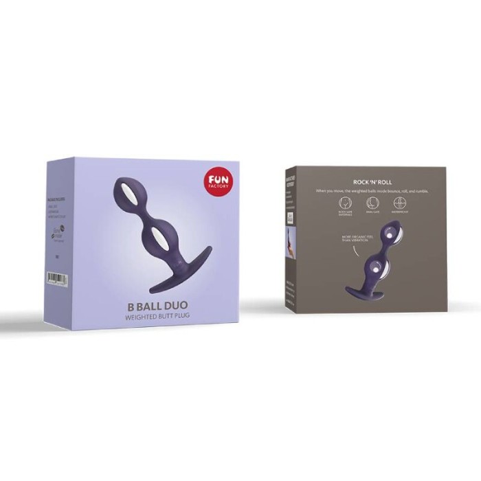 FUN FACTORY - B BALLES DUO BLANC/VIOLET FONCÉ