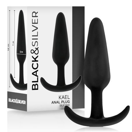 BLACKSILVER - PLUG ANAL EN SILICONE KAEL AVEC POIGNÉE MOYENNE