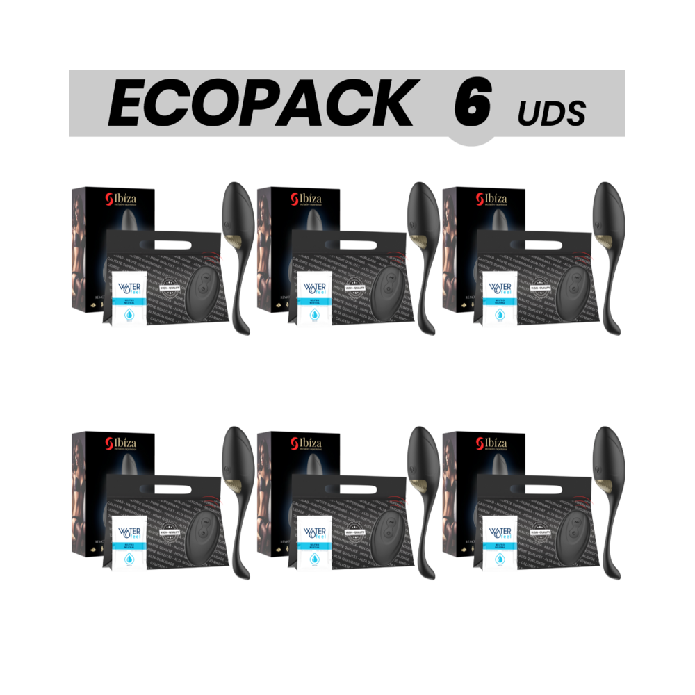 ECOPACK 6 UNITÉS - IBIZA VIBRATEUR DOEUFS TÉLÉCOMMANDE 19081