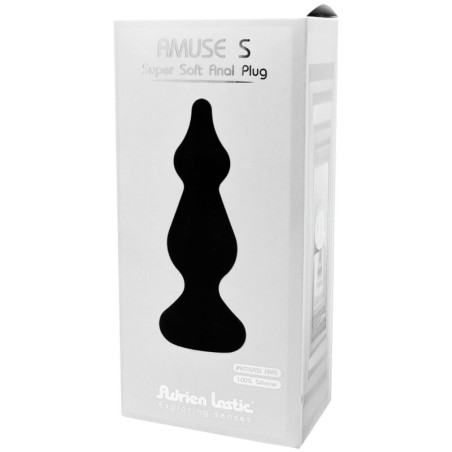 ADRIEN LASTIC - PLUG ANAL AMUSE SILICONE NOIR TAILLE S 1909