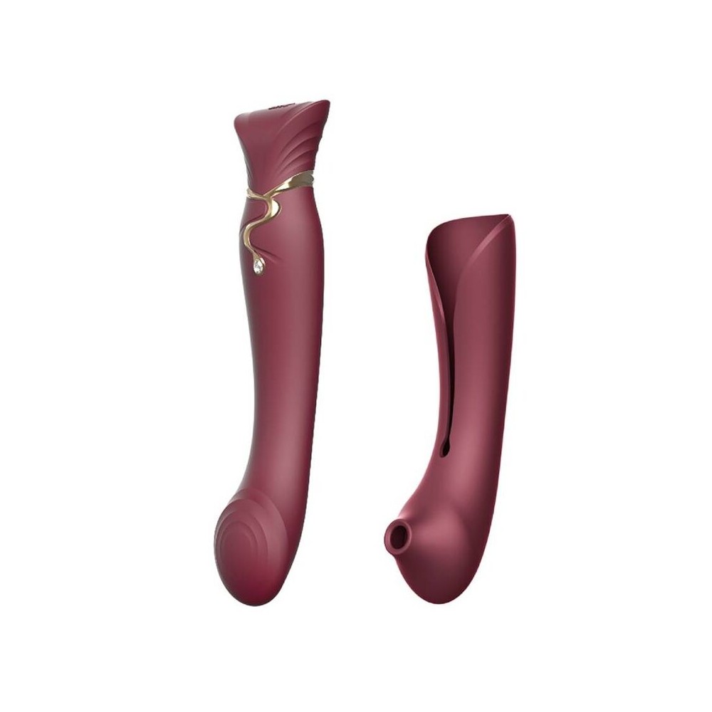 ZALO - QUEEN SET PULSE WAVE CLIT STIM ROUGE 19092