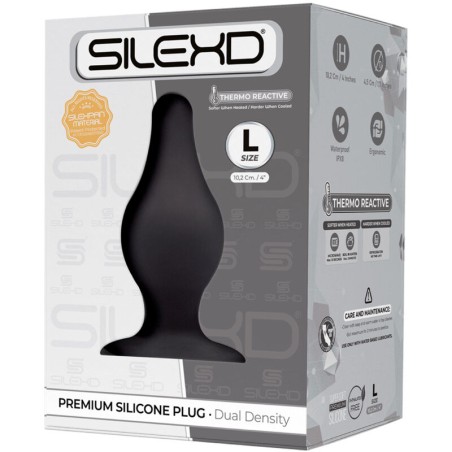 SILEXD - PLUG ANAL MODÈLE 2 PREMIUM SILEXPAN SILICONE PREMIUM THERMOREACTIF TAILLE L