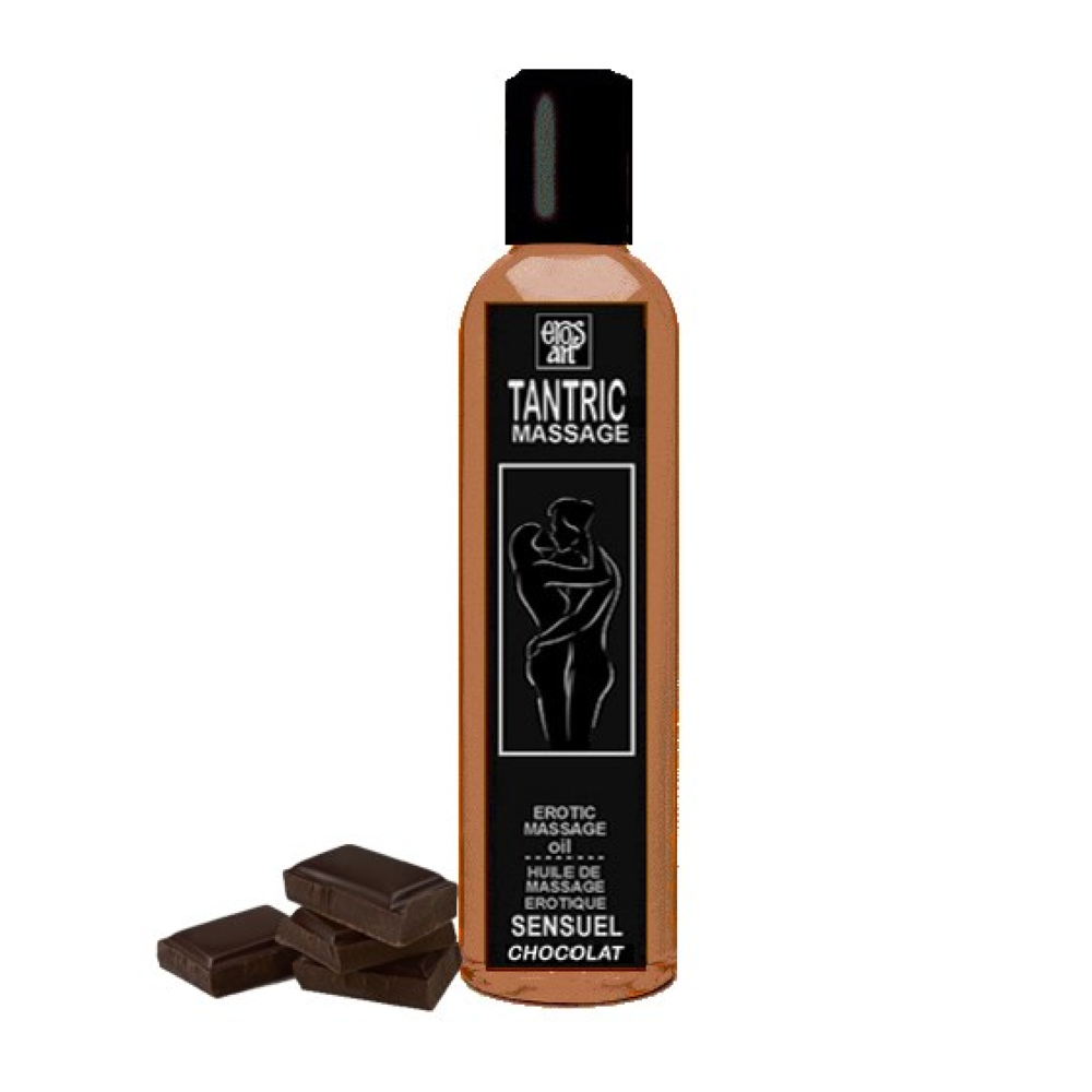 EROS-ART - HUILE DE MASSAGE TANTRIQUE NATURELLE ET APHRODISIAQUE AU CHOCOLAT 200 ML 19905