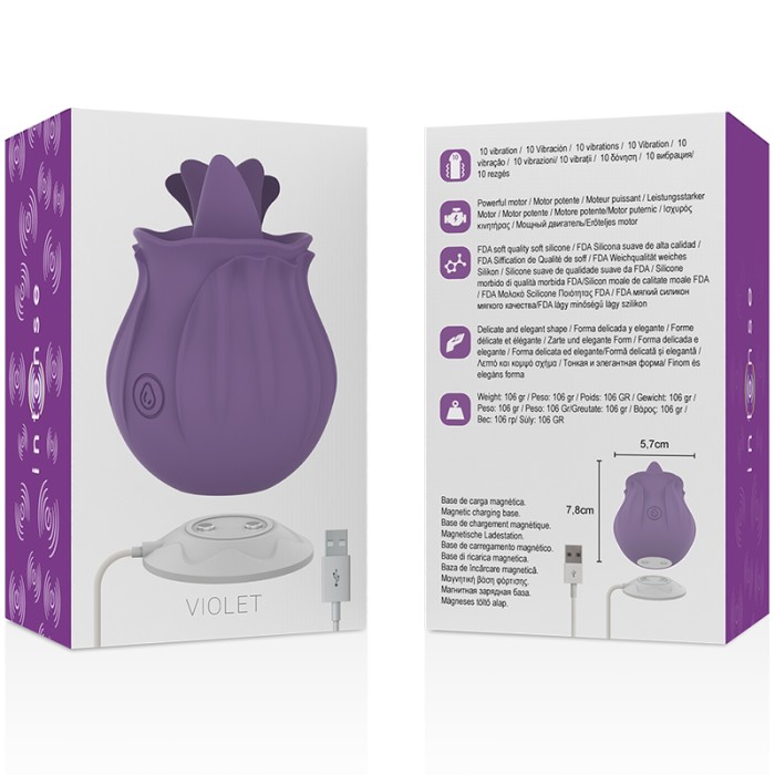 INTENSE - VIOLET CL TORIS STIMULATEUR 10 VIBRATIONS LILAS