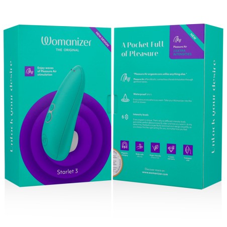 WOMANIZER - STIMULATEUR CLITORAL STARLET 3 TURQUOISE