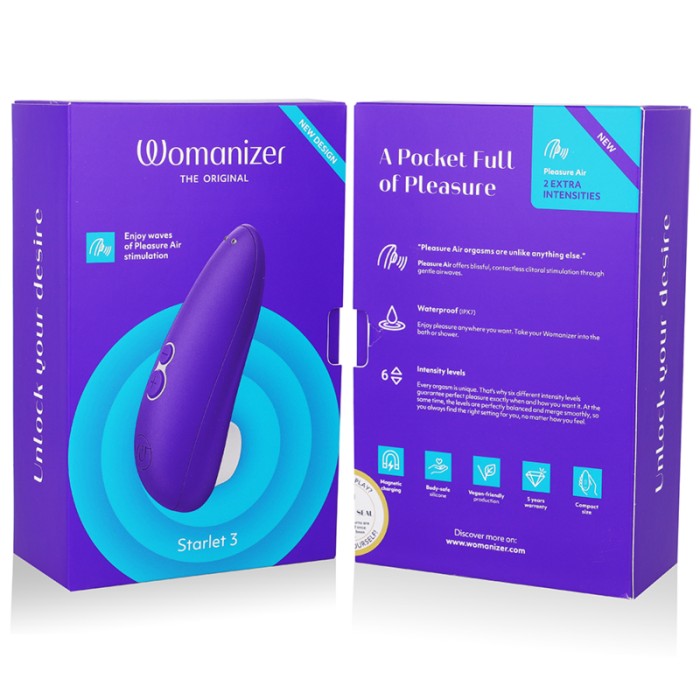 WOMANIZER - STIMULATEUR CLITORAL STARLET 3 INDIGO