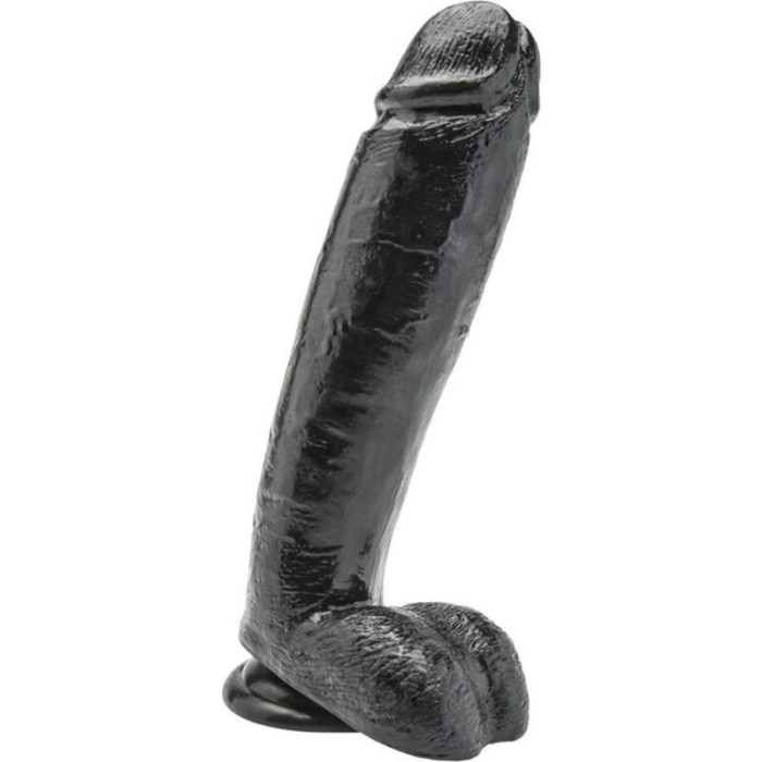 GET REAL - GODE 25,5 CM AVEC BOULES NOIRES