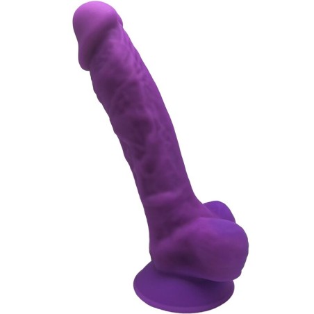 SILEXD - MODÈLE 1 PÉNIS RÉALISTE PREMIUM SILEXPAN SILICONE VIOLET 17.5 CM