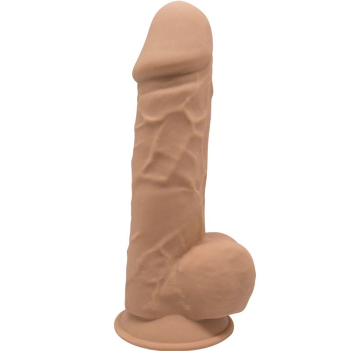 SILEXD - MODÈLE 1 PÉNIS RÉALISTE PREMIUM SILEXPAN SILICONE CARAMEL 21.5 CM