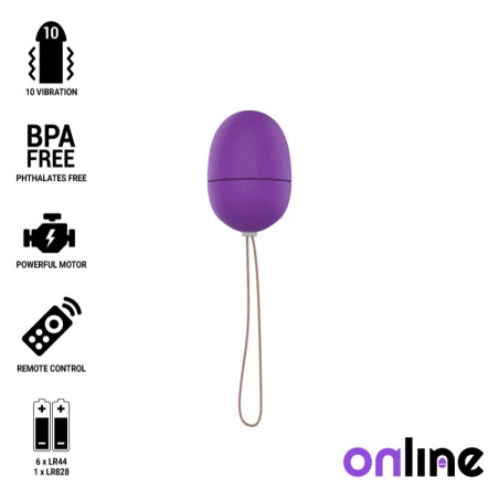 ONLINE - OEUF VIBRANT TÉLÉCOMMANDE S LILAS 2181