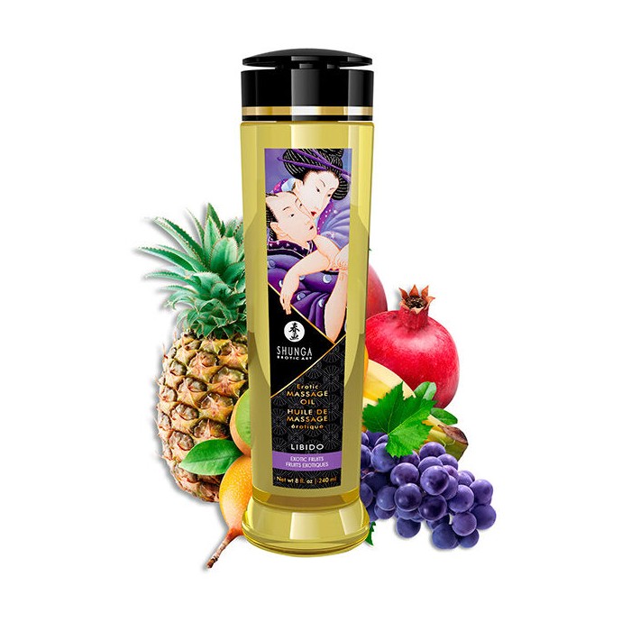 SHUNGA - HUILE DE MASSAGE ÉROTIQUE LIBIDO 240 ML