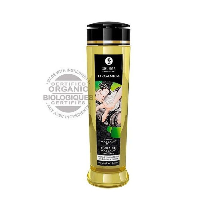 SHUNGA - HUILE DE MASSAGE NATURELLE BIO 240 ML