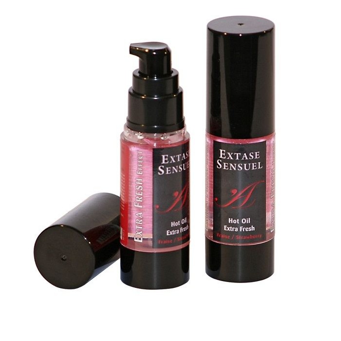 EXTASE SENSUAL - HUILE DE MASSAGE EFFET FRAISE EXTRA FRAÎCHE 30 ML