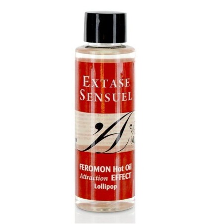 EXTASE SENSUAL - HUILE DE MASSAGE EFFET THERMIQUE AUX PHÉROMONES PIRULET 100 ML