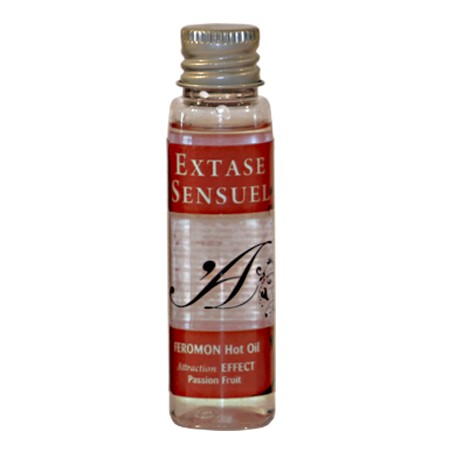 EXTASE SENSUAL - HUILE DE MASSAGE EFFET THERMIQUE AUX PHÉROMONES DE FRUITS DE LA PASSION VOYAGE 35 ML