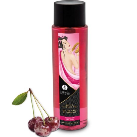 SHUNGA - GEL BAIN & DOUCHE CERISE GIVRÉE 370 ML