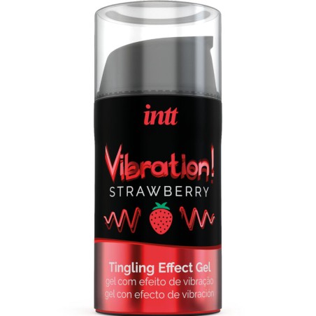 INTT - PUISSANT STIMULANT INTIME GEL VIBRANT LIQUIDE FRAISE 15ML