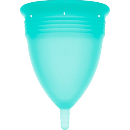 STERCUP - COUPE MENSTRUELLE EN SILICONE FDA TAILLE L AIGUE-MARINE