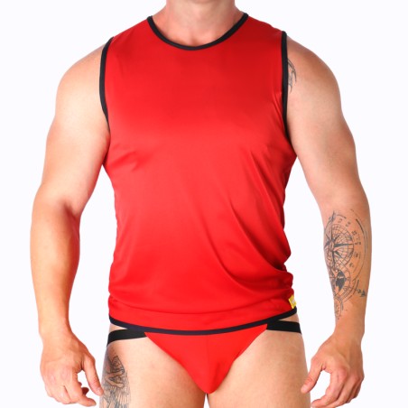 MACHO - T-SHIRT ROUGE L/XL