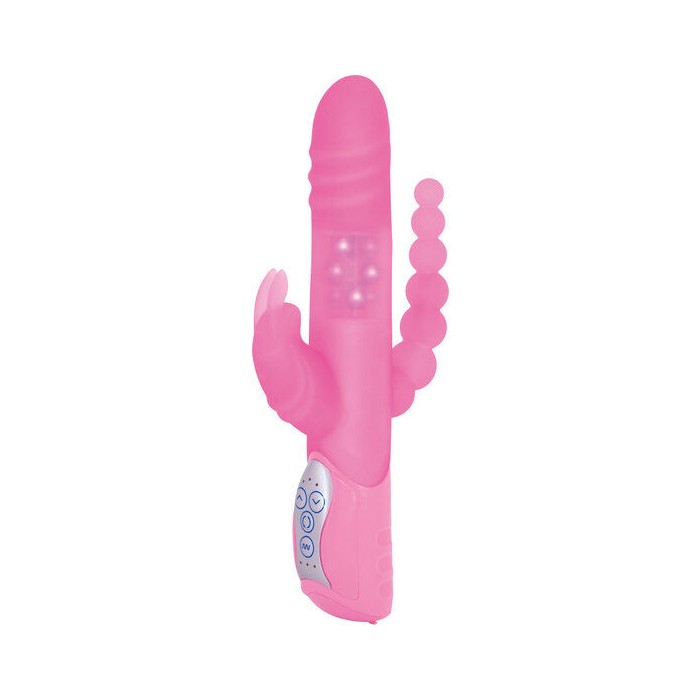 SEVEN CREATIONS - E RABBIT TRIPLE PLAYVIBRATEUR ROSE TRIPLE STIMULATION