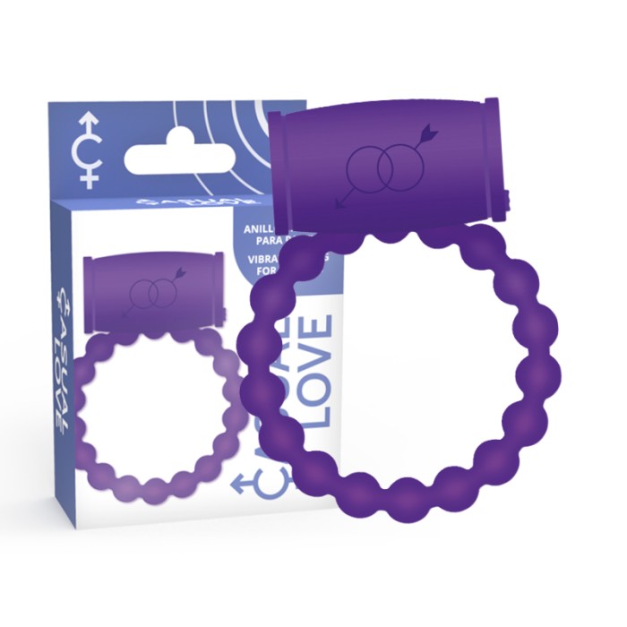 CASUAL LOVE - ANNEAU VIBRATEUR COUPLE 25 VIOLET